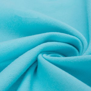 Cotton french terry solid fabric 260gsm MOQ 50m